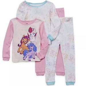 TODDLER GIRL 4PC MY LITTLE PONY PAJAMA SET SIZE 3T  #K91
